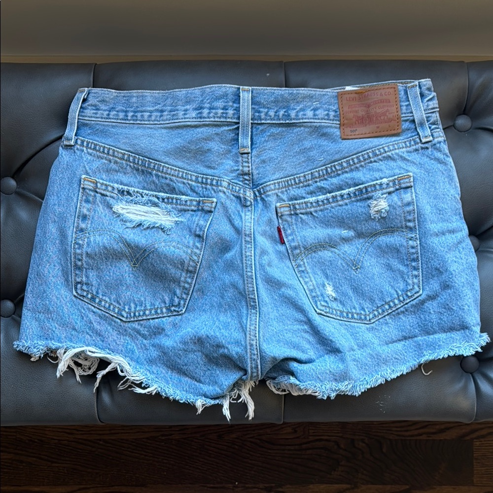 Levi's Premium 501 Original Denim Shorts "Light Indigo"